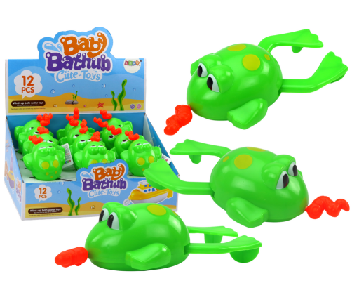 Wind-up Floating Green Frog Bath Toy