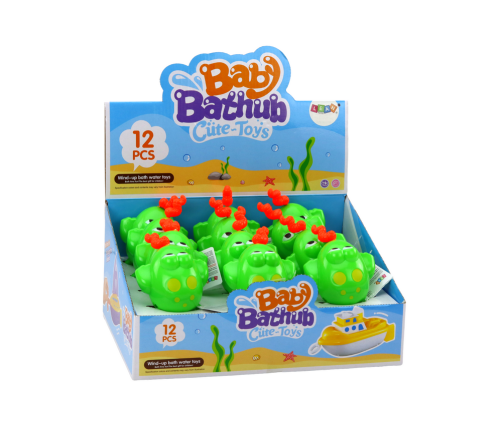 Wind-up Floating Green Frog Bath Toy