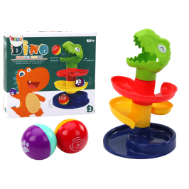 Educational Slide For Balls Sorter Green Dinosaur