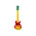 Toy Guitar for Children, Adjustable Strings, Red Reindeer