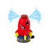 Water Rocket Sprinkler Launcher Red Shark