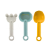 Sand Bucket Set Shovel Rake Strainer Moulds Pastel