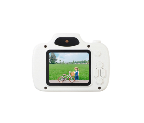 Camera For Kids Photos Recording Games Memory Card 64GB White