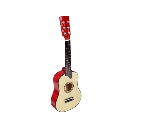 Wooden Guitar with Pick Beige