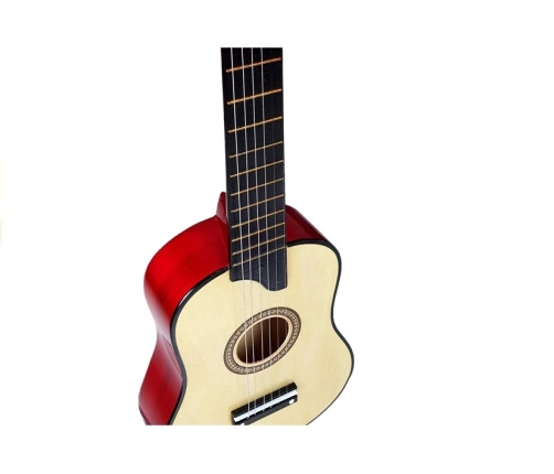 Wooden Guitar with Pick Beige