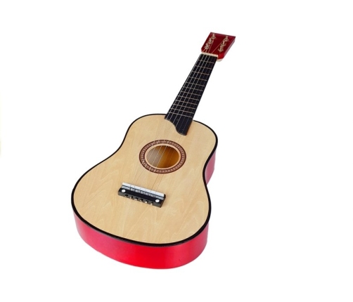 Wooden Guitar with Pick Beige