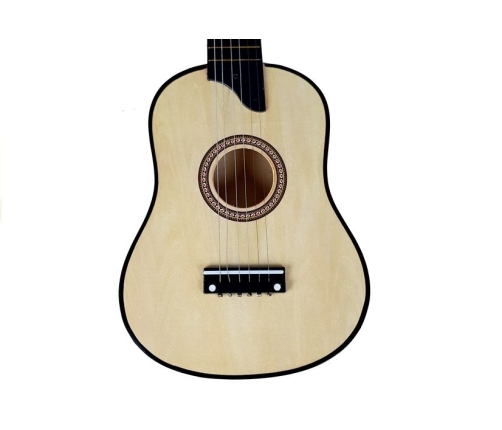 Wooden Guitar with Pick Beige