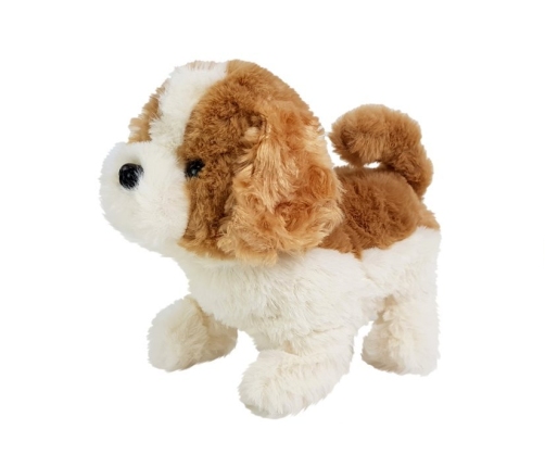 Battery Operated Interactive Dog Brown-White Walks Moves His Tail Sound