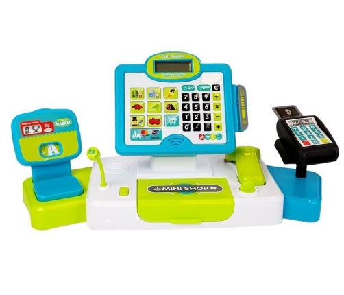 Cash register touch scale card reader