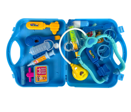 Little Doctor Set Case Blue Stethoscope