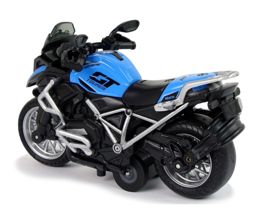 GT Motorcycle Blue 1:14 Drive Pull-Back Sound Lights