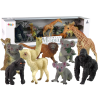 Set of Figures Africa Wild Animals Koala Gorilla Lama Giraffe