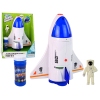 Astronaut Rocket Soap Bubble Machine White