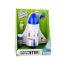 Astronaut Rocket Soap Bubble Machine White