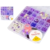 Jewellery Making Bead Set Purple Clips