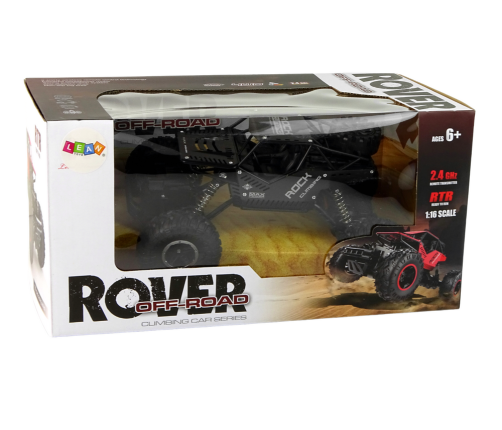 RC Rover 1:16 Car Black Remote Controlled Vehicle