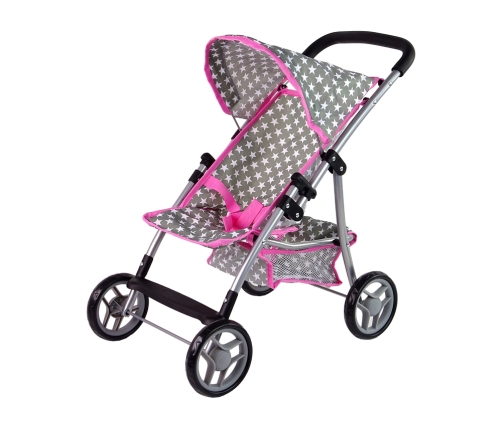 Doll Stroller Stroller Pink Stars