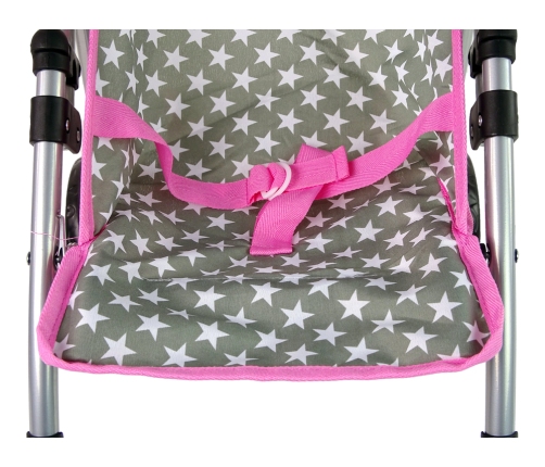 Doll Stroller Stroller Pink Stars