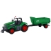 R/C Tractor with Trailer 1:24 Lights Green