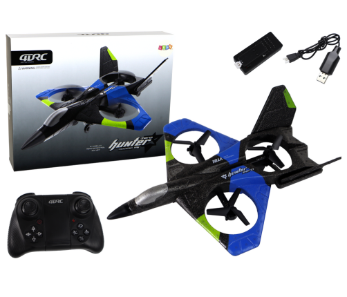 Airplane Fighter R/C Large Blue