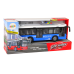 Battery Powered Bus Lights Sounds Friction Drive Blue 1:16