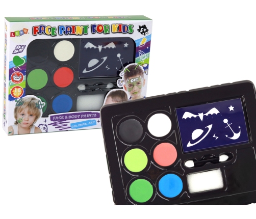 Kids Makeup Kit DIY Face Painting Stencils