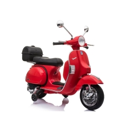 Vespa Scooter Electric Ride On Motorcycle - Red