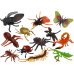 Set of Insect Figurines 12 Pieces Ladybug Spider Fly