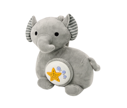 Plush Elephant Projector Sleeper Elephant Gray Cuddly Toy Stars Melodies