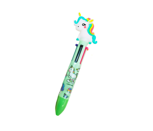 Multicolor Unicorn Automatic Pen 3 Colors Mix