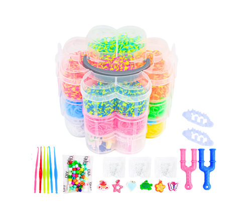 Set of Rubber Bands for Making DIY Bracelets 4500 Pieces