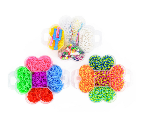 Set of Rubber Bands for Making DIY Bracelets 4500 Pieces