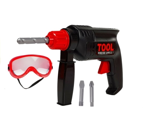 Toy Drill with Safety Glasses - Tools for Children