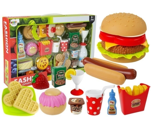 Fast Food Hamburger Set