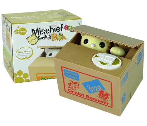 Mischief Saving Box Cute Kitty Money Box Piggybank