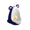 Frog-shaped Urinal Suction Cup Navy Blue and White