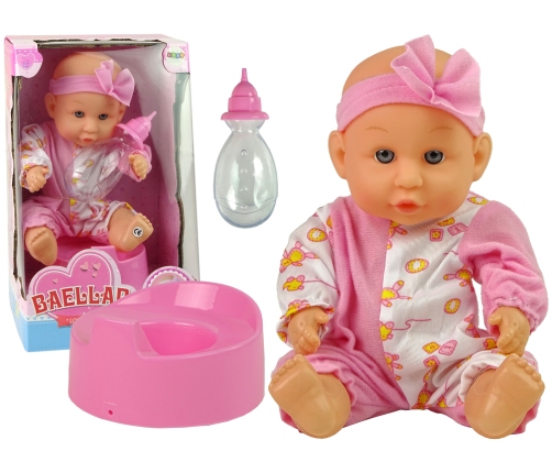 Pink Baby Doll Potty Drink Pee 24 cm