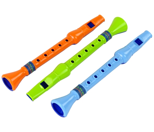 Set of Three Flutes for Children Animals