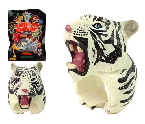 Hand Ring Educational Animals Tiger White