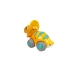 Dinosaur on Wheels Yellow Triceratops Figurine