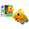 Dinosaur on Wheels Yellow Triceratops Figurine