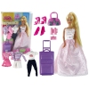 Children's Doll Long Hair Suitcase Clothes