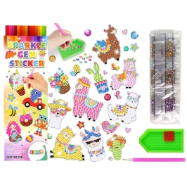 Llamas Animals Mosaic Diamond Embroidery Sticker Set