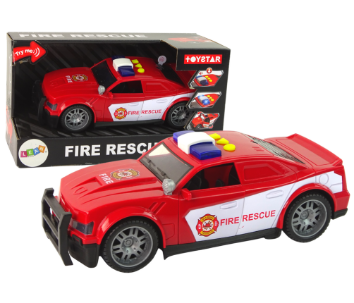 Car Fire Department 1:14 Lights Sounds Red