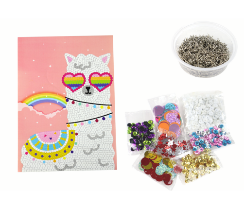 DIY Set Sequins High Heels Owl Frame Colorful