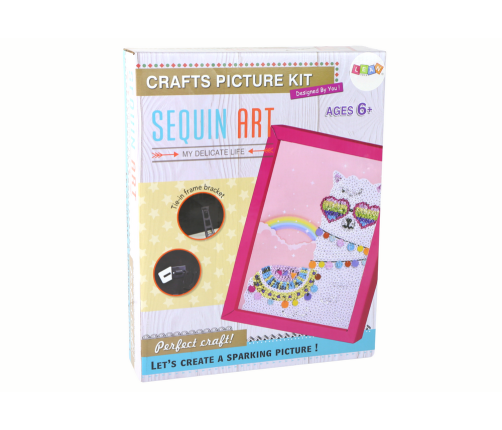 DIY Set Sequins High Heels Owl Frame Colorful