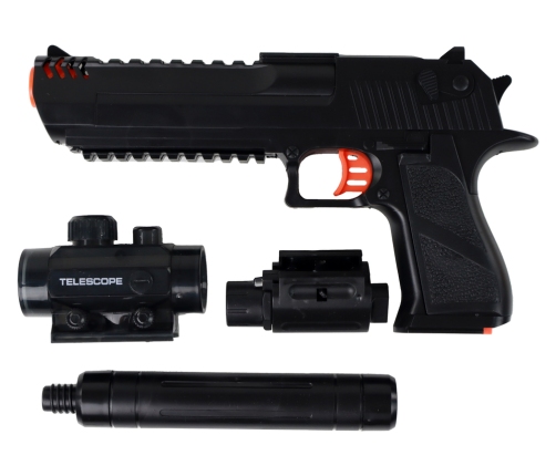 Electric Water Bullet Gun Set Black 20 meters