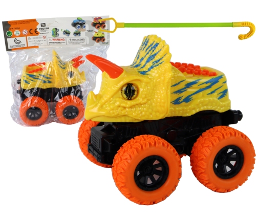 Triceratops Friction Drive Vehicle Yellow