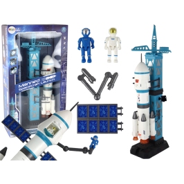 Toy Space Mission Rocket Astronauts Launcher 15 Elements