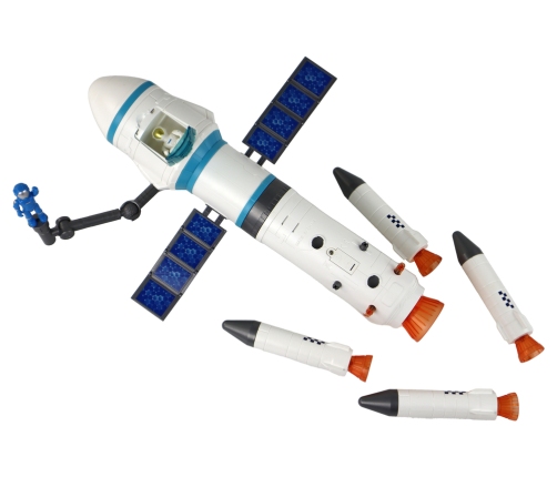 Toy Space Mission Rocket Astronauts Launcher 15 Elements